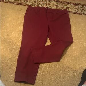 Old Navy Women's Burgundy Pixie Pants